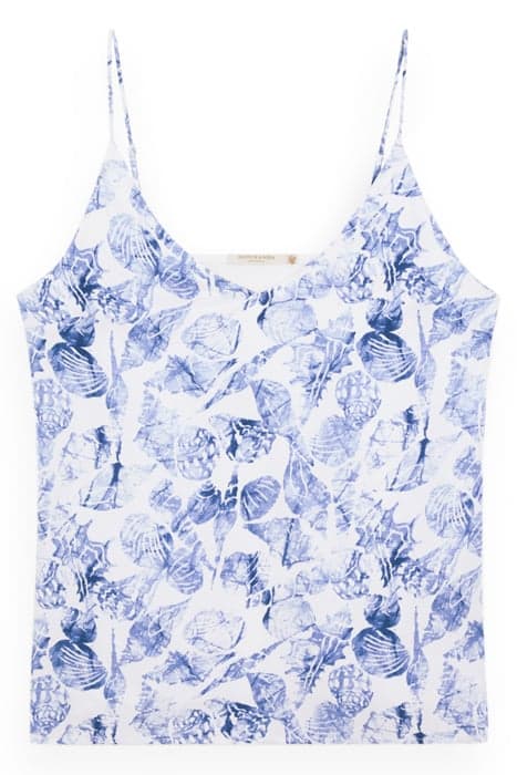 CAMISOLE WOVEN FRONT JERSEY BACK SHELL BATIK BLUE by Scotch & Soda