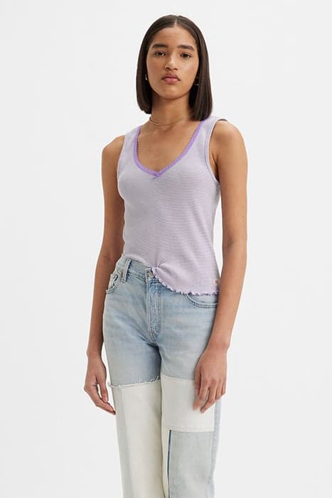 DRY GOODS TANK END ON END STRIPE PERSIAN by Levi's