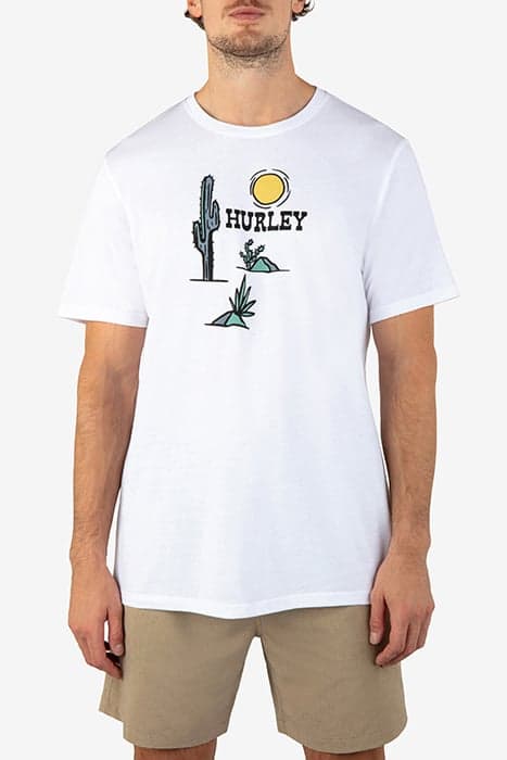 EVD BADLANDS SHORT SLEEVE WHITE by Hurley