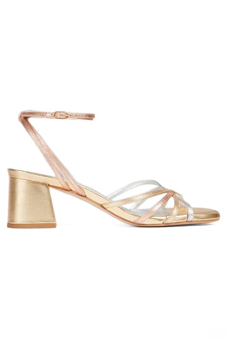 FS STARLET TIE BLOCK HEEL SILVER/GOLD by LK Bennett