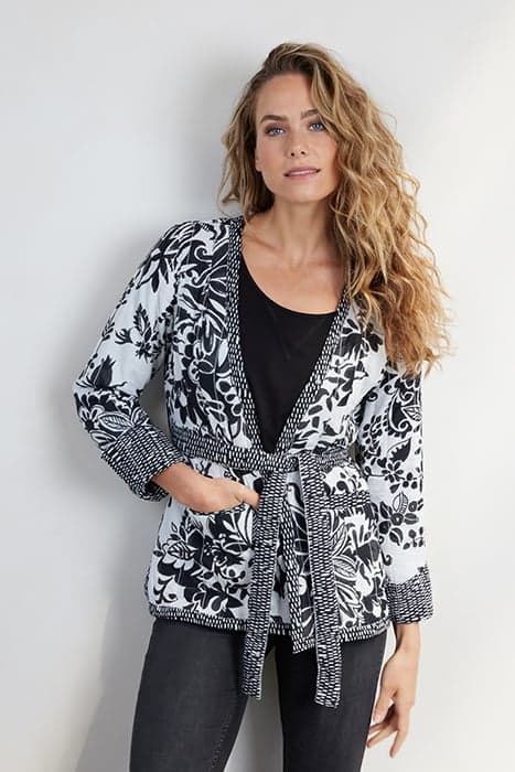 REVERSIBLE BLAZER CENTREPIECE BLACK WITH OFFWHITE CENTREPIEC by DIDI