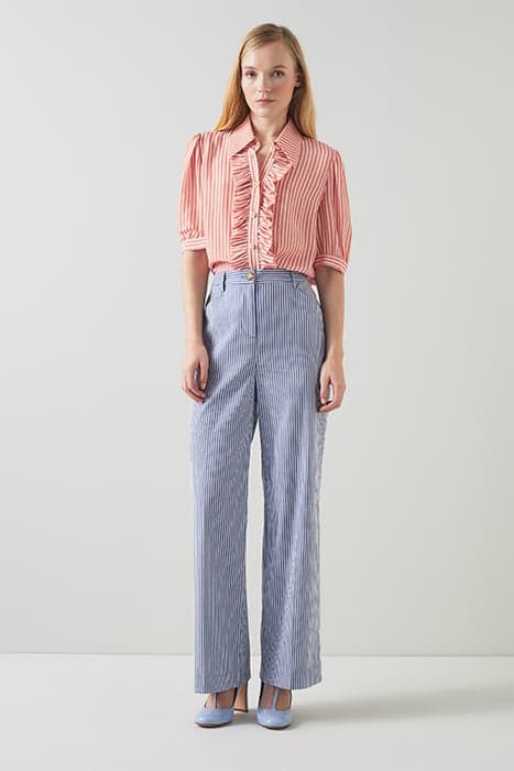 TW ENSOR STRIPED BLOUSE ROSE/CREAM by LK Bennett