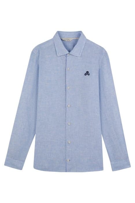 SE LINEN SHIRT KIDS BLUE by Scalpers