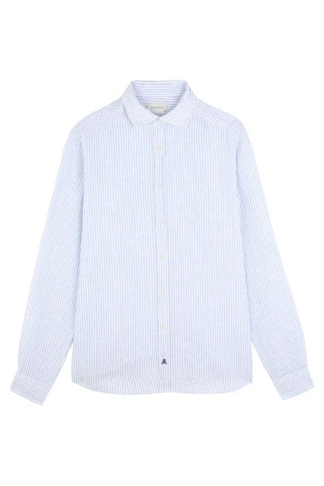 FANCY LINEN SHIRT BLUE STRIPES by Scalpers