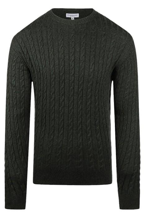 CABLE CREW NECK SWEATER DARK SAGE by McGregor