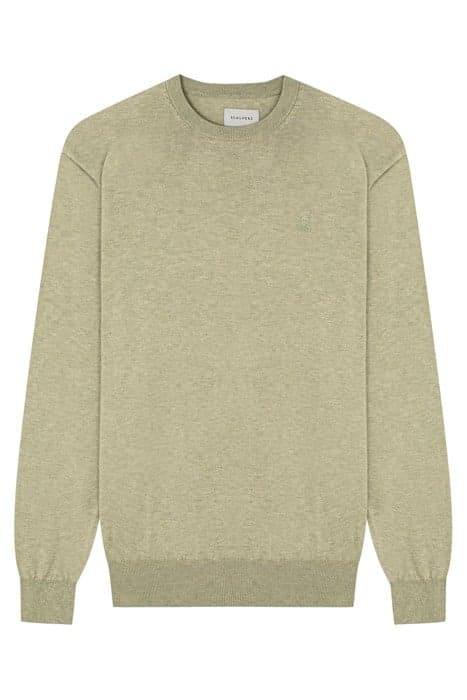 SKULL ROUND NECK LIGHT KHAKI by Scalpers