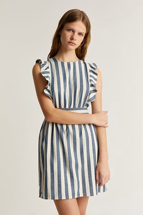 STRIPES DRESS GIRLS BLUE by Scalpers