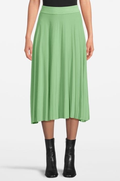 MIDI PLISSEE SKIRT RECYCLED MATCHA by Rich & Royal