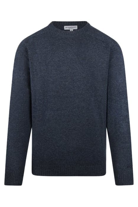 LAMBSWOOL CREW NECK SWEATER NAVY by McGregor