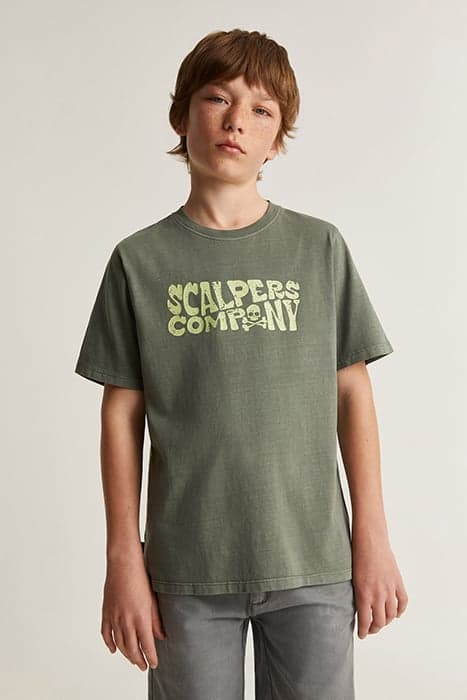 COMPANY TEE KIDS KHAKI by Scalpers