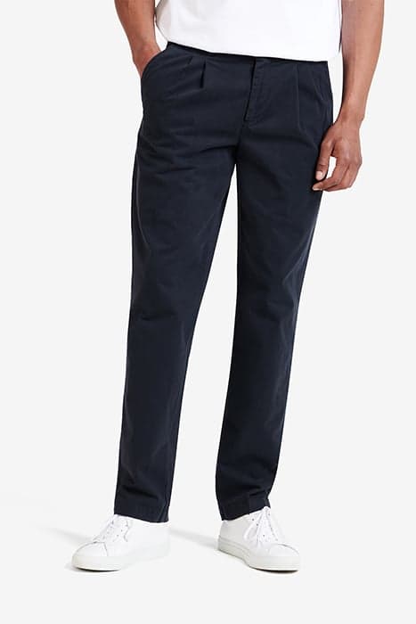 ALFORD COTTON-STRETCH NAVY by No Label