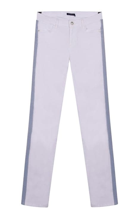 FITTED COTTON PANTS WHITE by River Woods