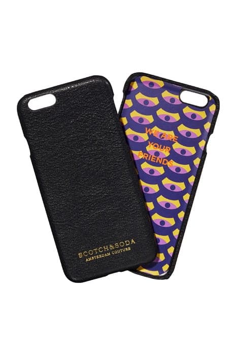 IPHONE 6S CASE IN LEATHER QUALITY BLACK by Scotch & Soda