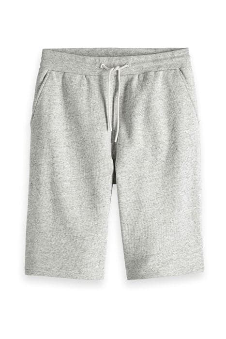 CLUB NOMADE SWEAT SHORT WITH TECH DETAILS LIGHT GREY MELANGE by Scotch & Soda