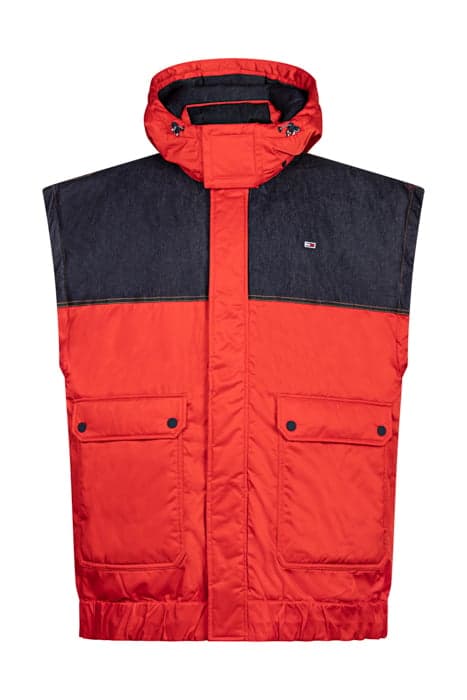 TJM LONG HOODED EST RED by Tommy Hilfiger