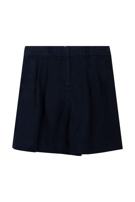 LINEN TENCEL SHORT BLUE  by Tommy Hilfiger