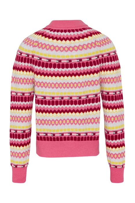 TJW FAIRISLE SWEATER GLAMOUR PINK / MULTI by Tommy Hilfiger