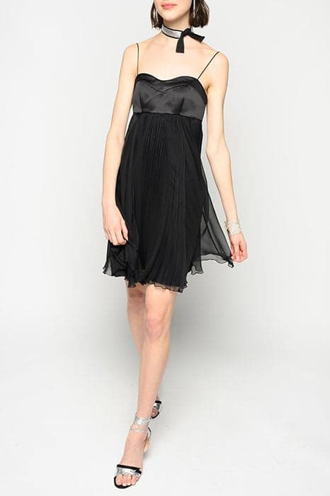 BIANCANEVE 1 ABITO CHIFFON BLACK by PINKO