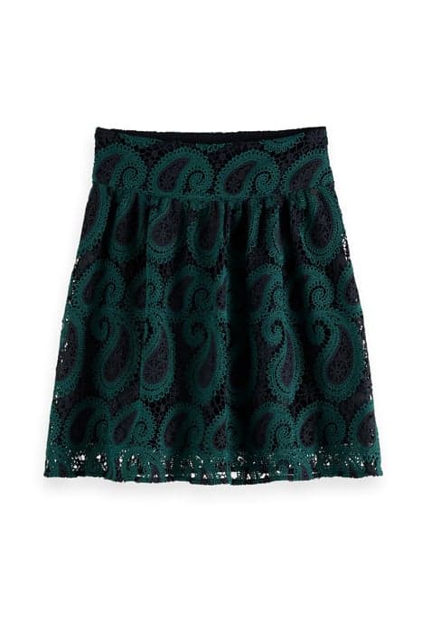 HIGH WAISTED SKIRT IN PAISLEY LACE QUALITY COMBO L by Scotch & Soda