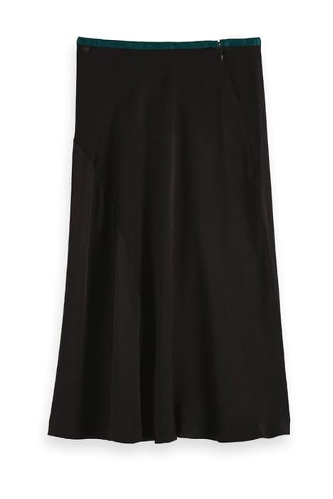 BIAS CUT MIDI SKIRT BLACK by Scotch & Soda