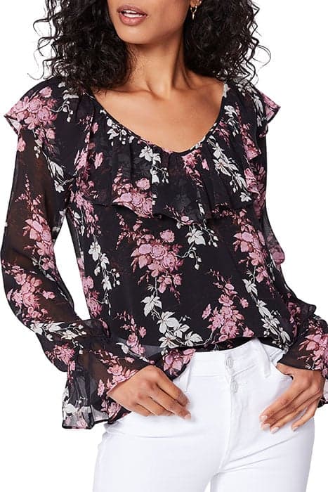 PERSEPHONE BLOUSE BLACK MULTI - MORRISON FLORAL by PAIGE