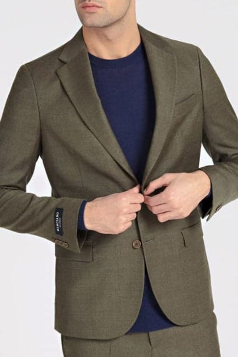 2B NOTCH BLAZER OLIVE GREEN MELANGE by Marciano by Guess