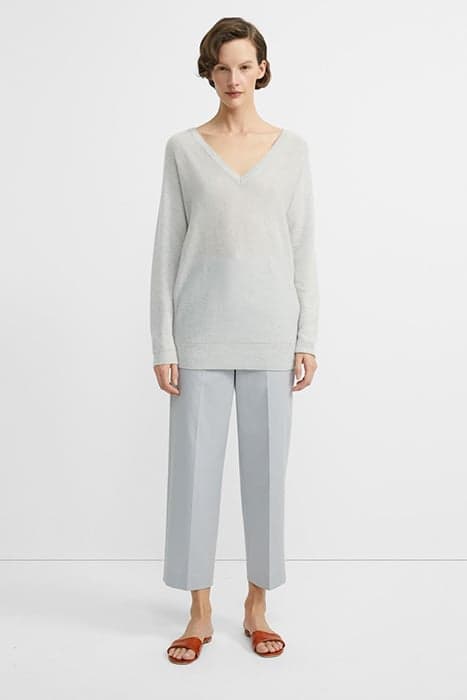 DEEP V DOLMAN F.FEAT PALE GREY by THEORY