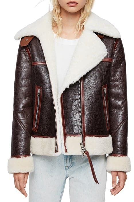 ELDER SHEARLING CHOCOLATE/MAHOGANY by AllSaints