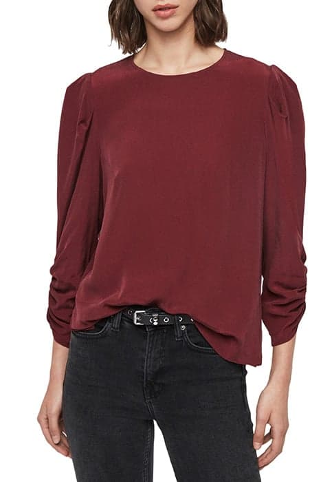 JOSEPHINE TOP OXBLOOD RED by AllSaints