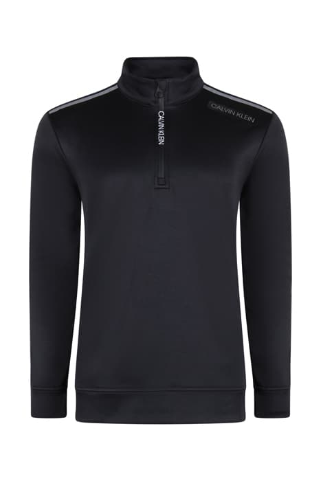 1/4 ZIP PULLOVER BLACK by Calvin Klein