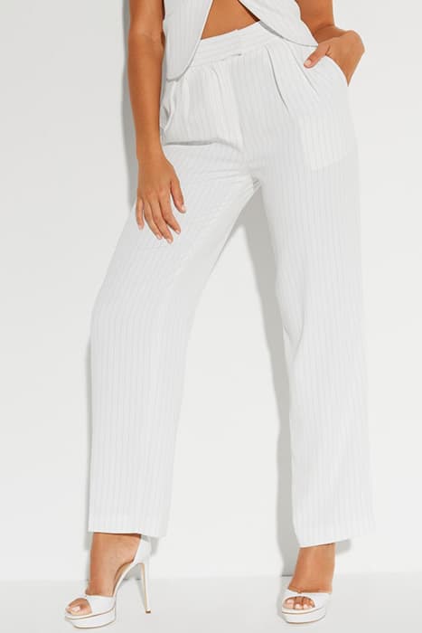 BRITTA PANT WHITE BLACK PINSTRIP by Marciano by Guess