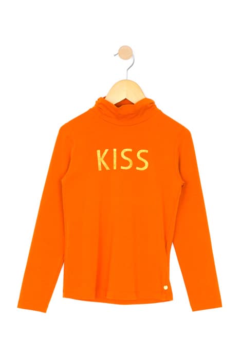 BASIC MOCKNECK T-SHIRT LS ORANGE by River Woods