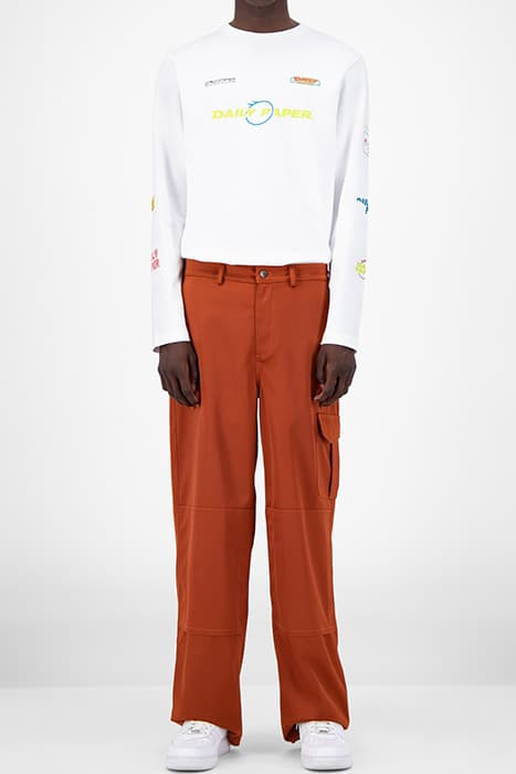 RUST JEFAC SATIN PANTS ORANGE by Daily Paper