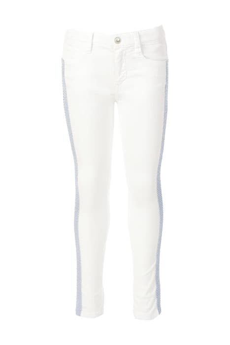 FITTED COTTON PANTS WHITE by River Woods