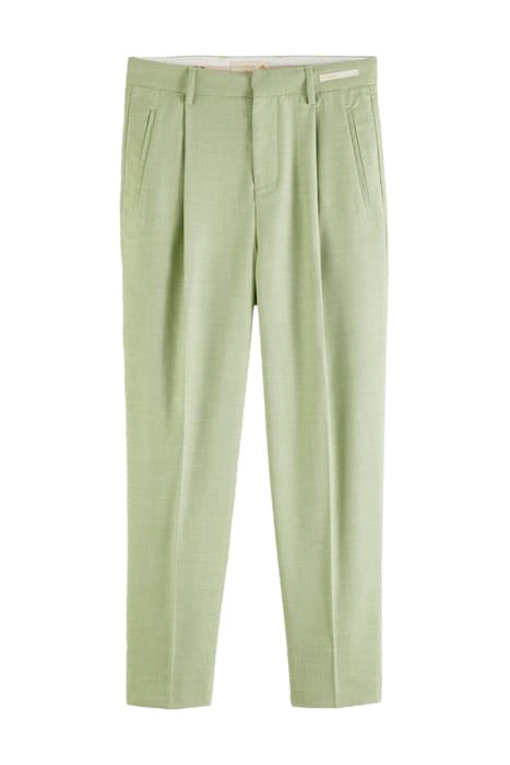 SEASONAL FIT- LIGHTWEIGHT CHINO IN PASTEL MELANGE GREEN PEAR by Scotch & Soda