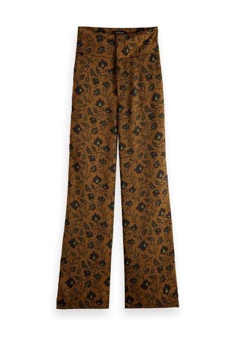 PRINTED WIDE-LEG HIGH-RISE PANTS COMBO E by Scotch & Soda