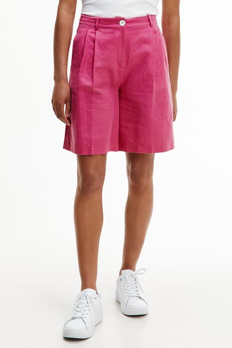 LINEN COTTON SHORT HOT MAGENTA by Tommy Hilfiger