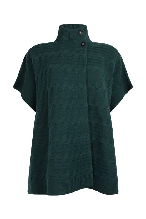 IVY CABLE PONCHO MID TEAL by White Stuff