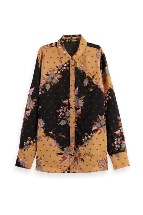 RELAXED DRAPEY SHIRT IN PRINT COMBO M by Scotch & Soda