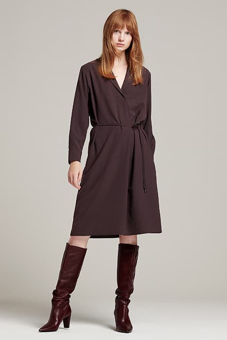 TUNIC DRESS SMOKEY BROWN by Zenggi