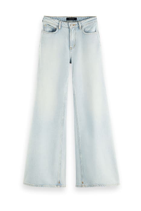 SEASONAL HIGH RISE WIDE LEG -CONTAINS TENCEL -SKY SPIRIT SKY by Scotch & Soda