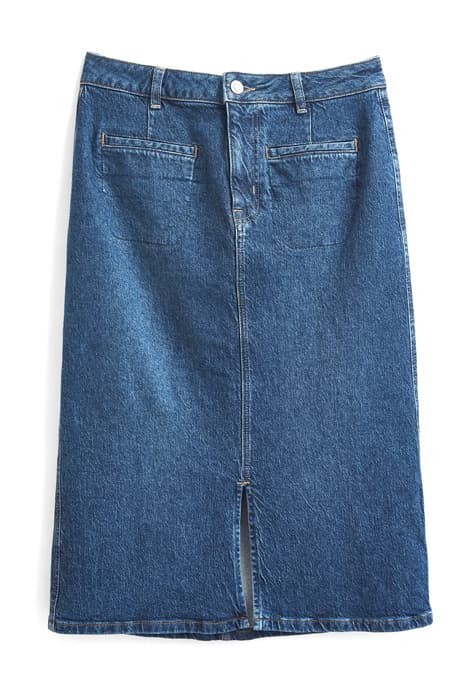 POPPY DENIM MIDI SKIRT MID DENIM by White Stuff