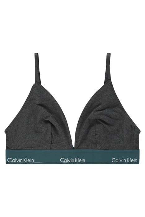 UNLINED TRIANGLE CHARCOAL HEATHER_TOPAZ GEMSTONE WB by Calvin Klein