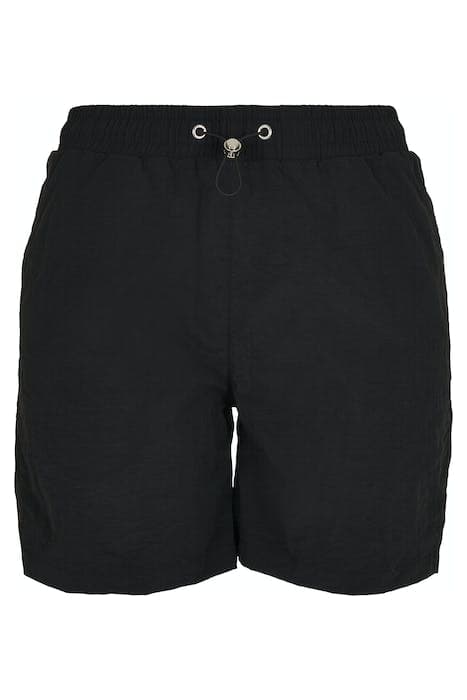 LADIES CRINKLE NYLON SHORTS BLACK by Urban Classics