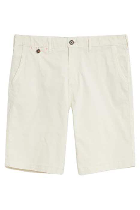 SUTTON ORGANIC CHINO SHORT NAT WHITE by White Stuff