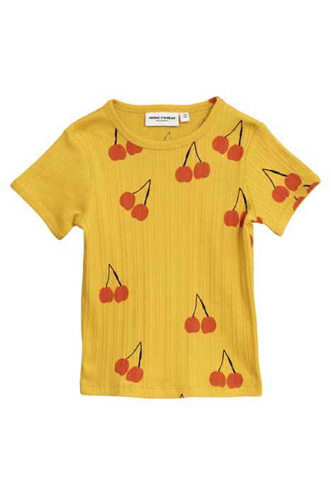 CHERRY SS TEE YELLOW by Mini Rodini