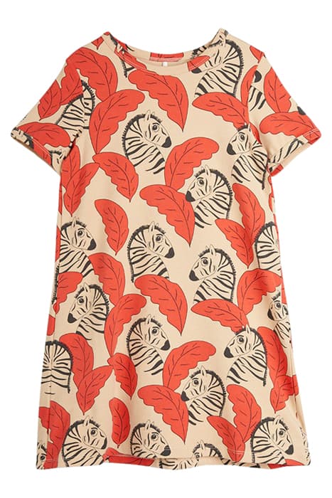 ZEBRAS AOP SS DRESS RED by Mini Rodini