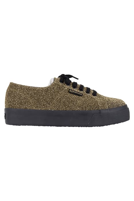 2730JERSEYGLITTERW BLACK-GOLD by Superga