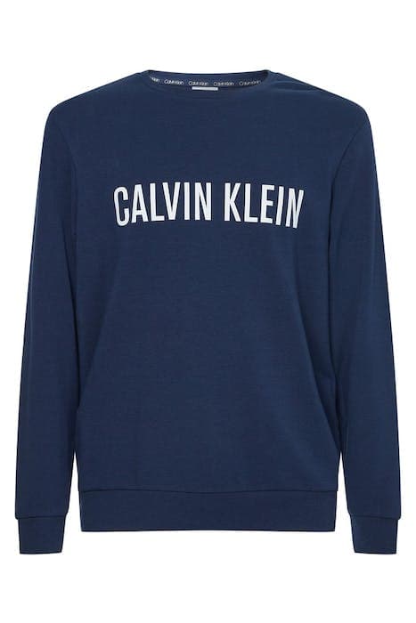 L/S SWEATSHIRT BLUE SHADOW W/ WHITE by Calvin Klein