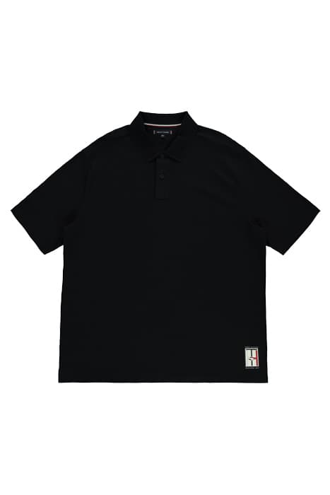 BT-EARTH DAY BACK LOGO POLO-B BLACK by Tommy Hilfiger